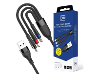 3mk Hyper Cable N-SERIES 3 in 1 A to C/Lightning/Micro QC 3.0 1. - 1507928 - zdjęcie 1